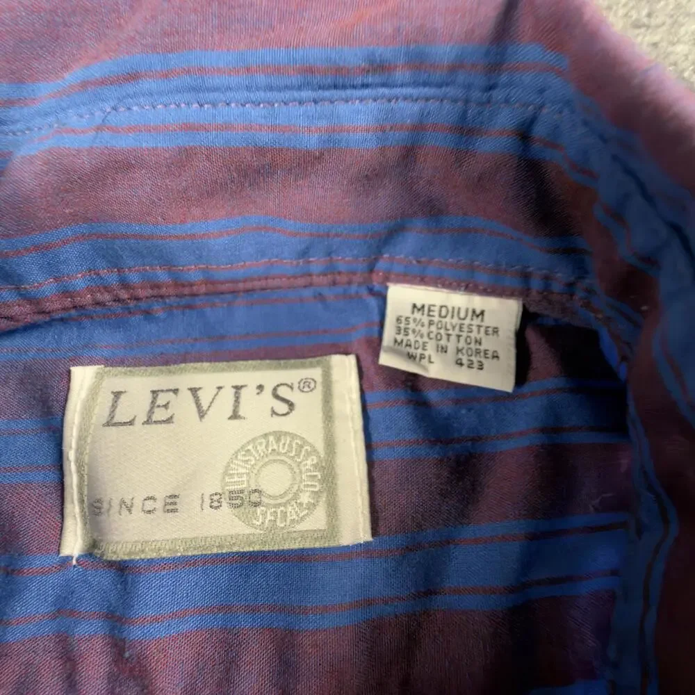 Levi's Men's Long Sleeve Casual Button-Up‎ Shirt Medium #686